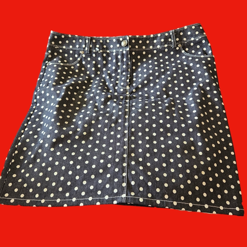 BLACK POLKA Dot Skirt. NYCC&Co. Size 16